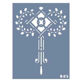 D876 Bordür Model D Serisi Stencil 15x20cm