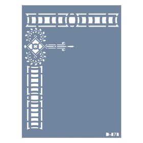 D878 Köşe Bordür Model D Serisi Stencil 15x20cm