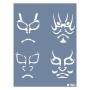 D962 Mask Model D Serisi Stencil 15x20cm