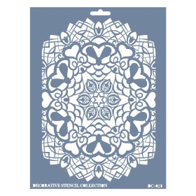 DC28 Mandala Dantel Model Stencil 15x20cm