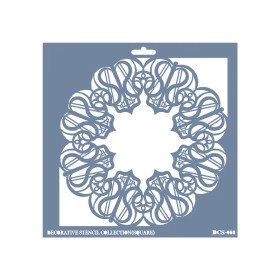 DCS08 Simetrik Dantel Model Stencil 15x15cm