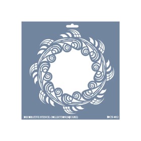 DCS12 Geometrik Dantel Model Stencil 15x15cm