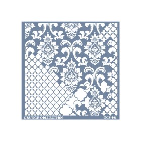 GCS001 Kolaj Model Grunge Duvar Stencil 45x45cm