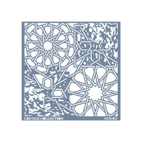 GCS011 Kolaj Model Grunge Duvar Stencil 45x45cm