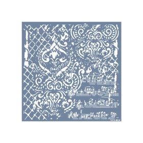 GCS014 Kolaj Model Grunge Duvar Stencil 45x45cm