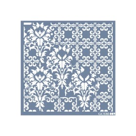 GCSM09 Kolaj Model Grunge Duvar Stencil 25x25cm
