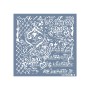 GCSM14 Kolaj Model Grunge Duvar Stencil 25x25cm