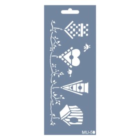 MU50 Mix Media Kuş Yuvası Stencil