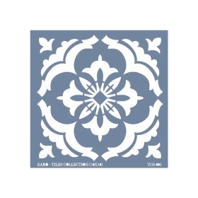 TCS01 Fayans Model Çiçek Desenli Stencil 30x30cm