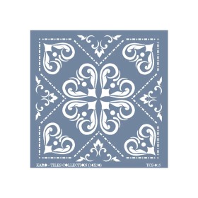TCS15 Fayans Model Floral Desen Stencil 30x30cm