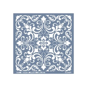 TCS19 Fayans Model Floral Desen Stencil 30x30cm