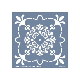 TCS21 Fayans Model Etnik Desen Stencil 30x30cm