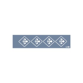 U05 Damask Bordür Stencil 13x57cm