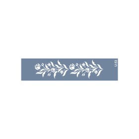 U53 Floral Bordür Stencil 13x57cm