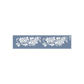 U58 Gül Bordür Stencil 13x57cm