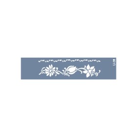 U59 Floral Bordür Stencil 13x57cm