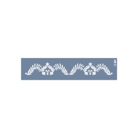 U64 Floral Bordür Stencil 13x57cm