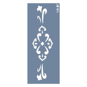 UA01 Geometrik UA Seri Stencil 10x25cm