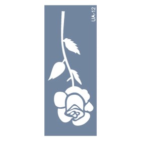 UA12 Gül UA Seri Stencil 10x25cm
