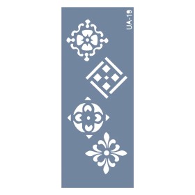 UA19 Geometrik UA Seri Stencil 10x25cm