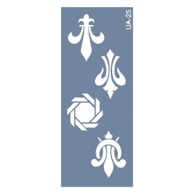 UA25 Zambak UA Seri Stencil 10x25cm