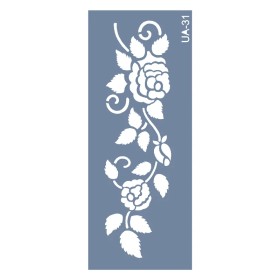 UA31 Gül UA Seri Stencil 10x25cm