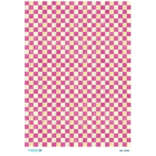 8450 Diamond Pirinç Dekopaj Kağıdı 30x42cm