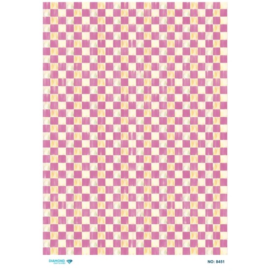 8451 Diamond Pirinç Dekopaj Kağıdı 30x42cm