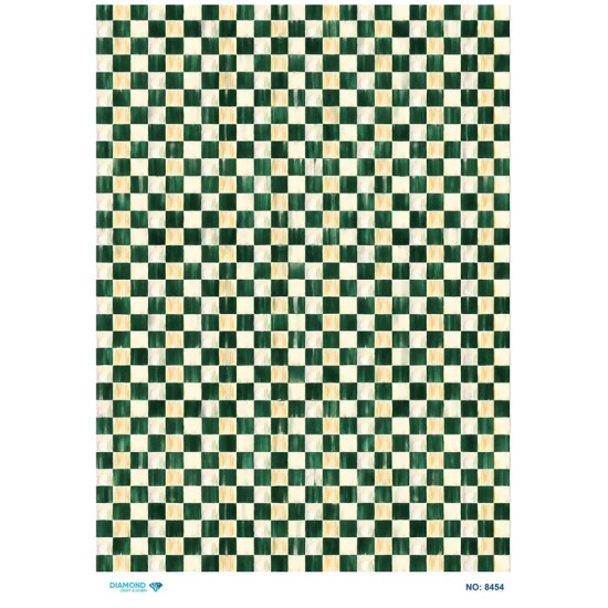8454 Diamond Pirinç Dekopaj Kağıdı 30x42cm
