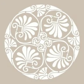 Yaprak Model YB68 22x22 Yuvarlak Seri Stencil