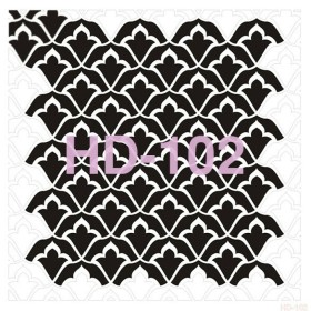 Geometrik Model HD102 Home Dekor 45x45 Stencil