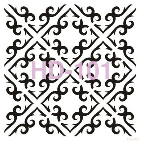 Geometrik Model HD101 Home Dekor 45x45 Stencil