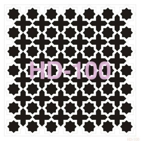 Geometrik Model HD100 Home Dekor 45x45 Stencil