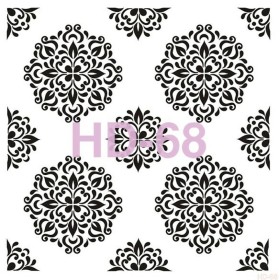 Çiçek Model HD68 Home Dekor 45x45 Stencil