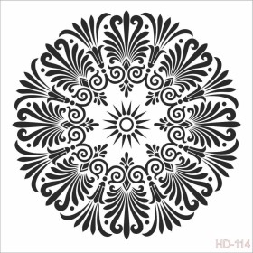 Mandala Model HD114 Home Dekor 45x45 Stencil