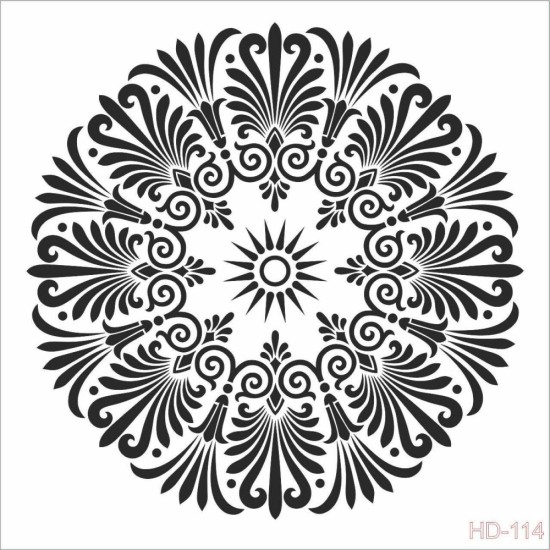 Mandala Model HD114 Home Dekor 45x45 Stencil