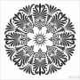 Mandala Model HD114 Home Dekor 45x45 Stencil