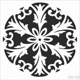 Mandala Model HD118 Home Dekor 45x45 Stencil