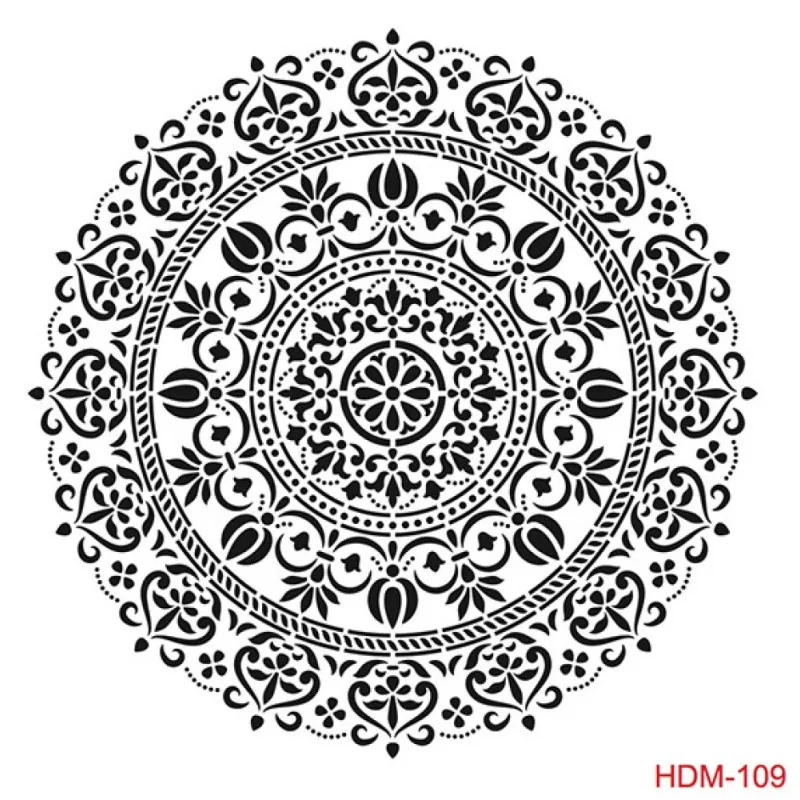 Damask HDM109 Home Dekor 25x25 Stencil