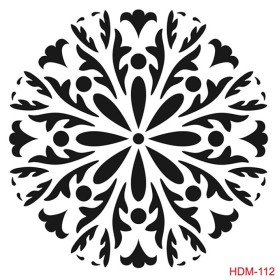 Mandala Model HDM112 Home Dekor 25x25 Stencil