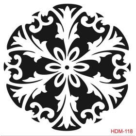 Mandala Model HDM118 Home Dekor 25x25 Stencil