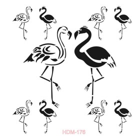 Flamingo Model HDM176 Home Dekor 25x25 Stencil