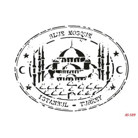 Blue Mosque Model AS589 A4 Stencil