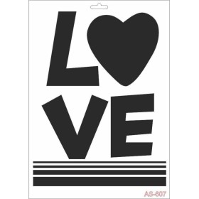 Love Model AS607 A4 Stencil