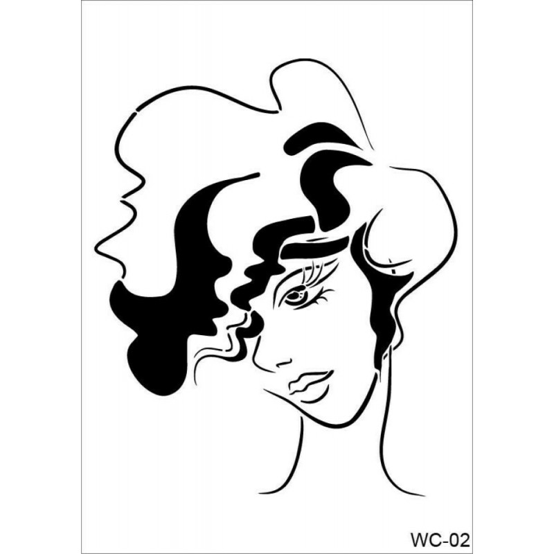 WC2  Woman Collection A4 Stencil
