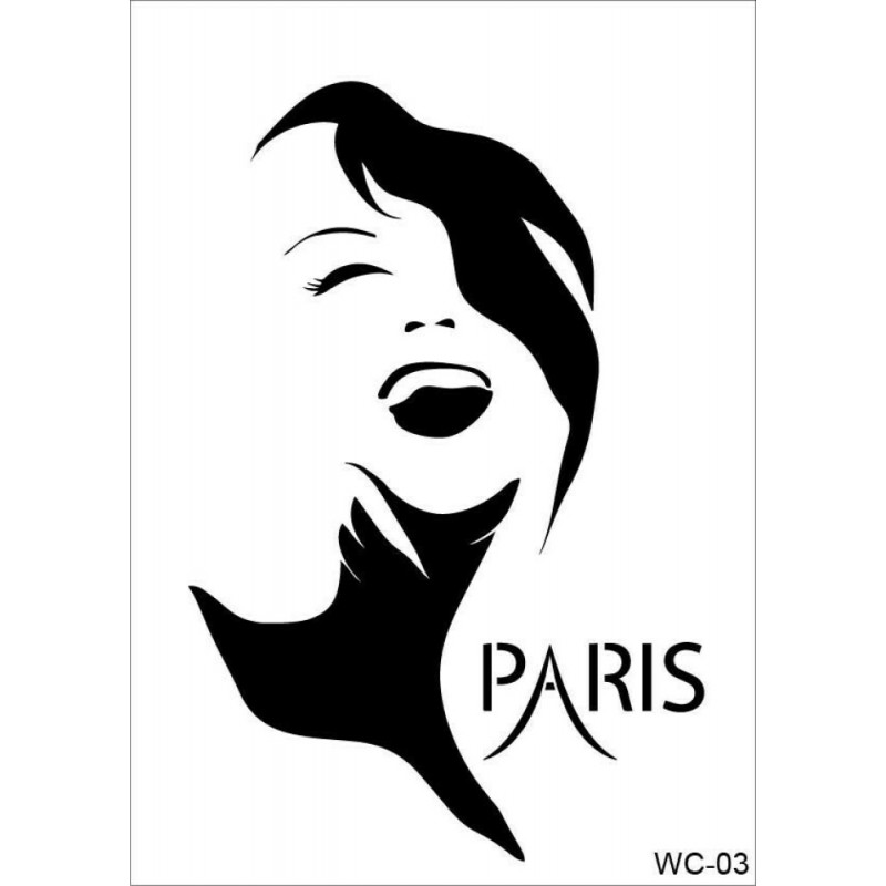 WC3  Woman Collection A4 Stencil