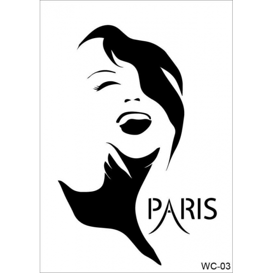 WC3  Woman Collection A4 Stencil