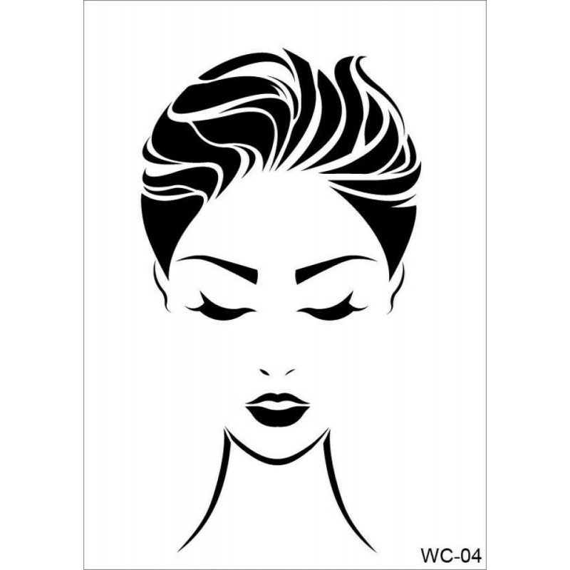 WC4  Woman Collection A4 Stencil