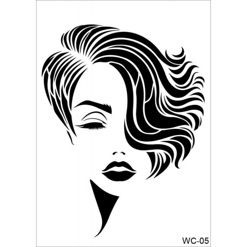 WC5  Woman Collection A4 Stencil
