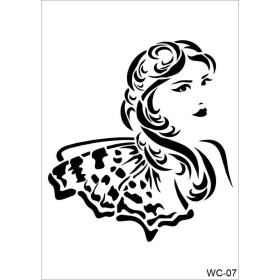 WC7  Woman Collection A4 Stencil